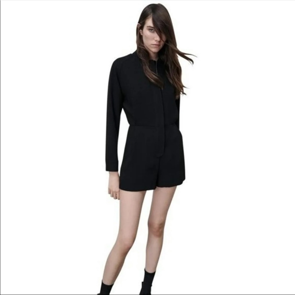 ZARA black darted romper C27